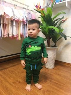 Bộ Nỉ Next Cá Sấu