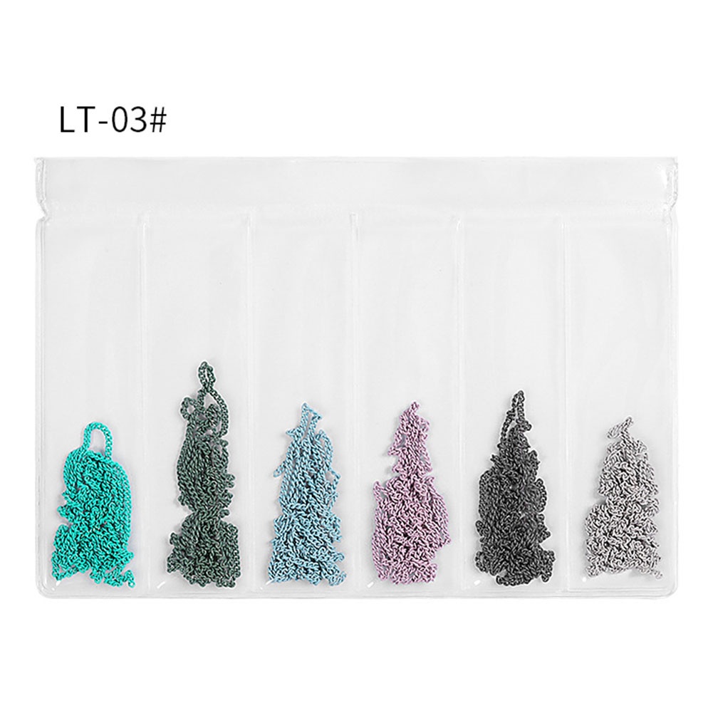 [Hàng mới về] Dây xích hợp kim 3D nhiều kích cỡ màu sắc đính móng nghệ thuật