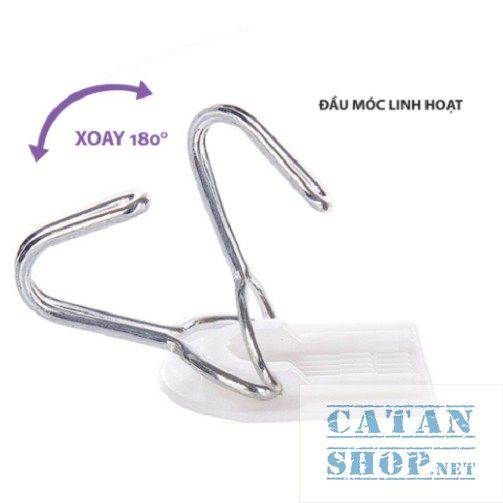 Vỉ 6 móc dán tường siêu chịu lực sản phẩm vô cùng tiện dụng GD324-Vi6Moc