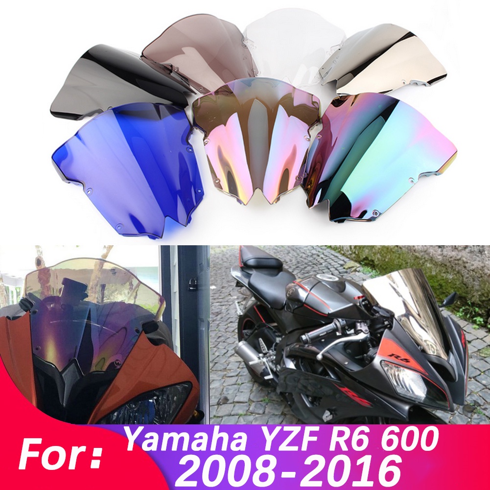 Kính Chắn Gió Bảo Vệ Cho Xe Mô Tô Yamaha YZF R6 YZFR6 2008-2012 2013 2014 2015 2016