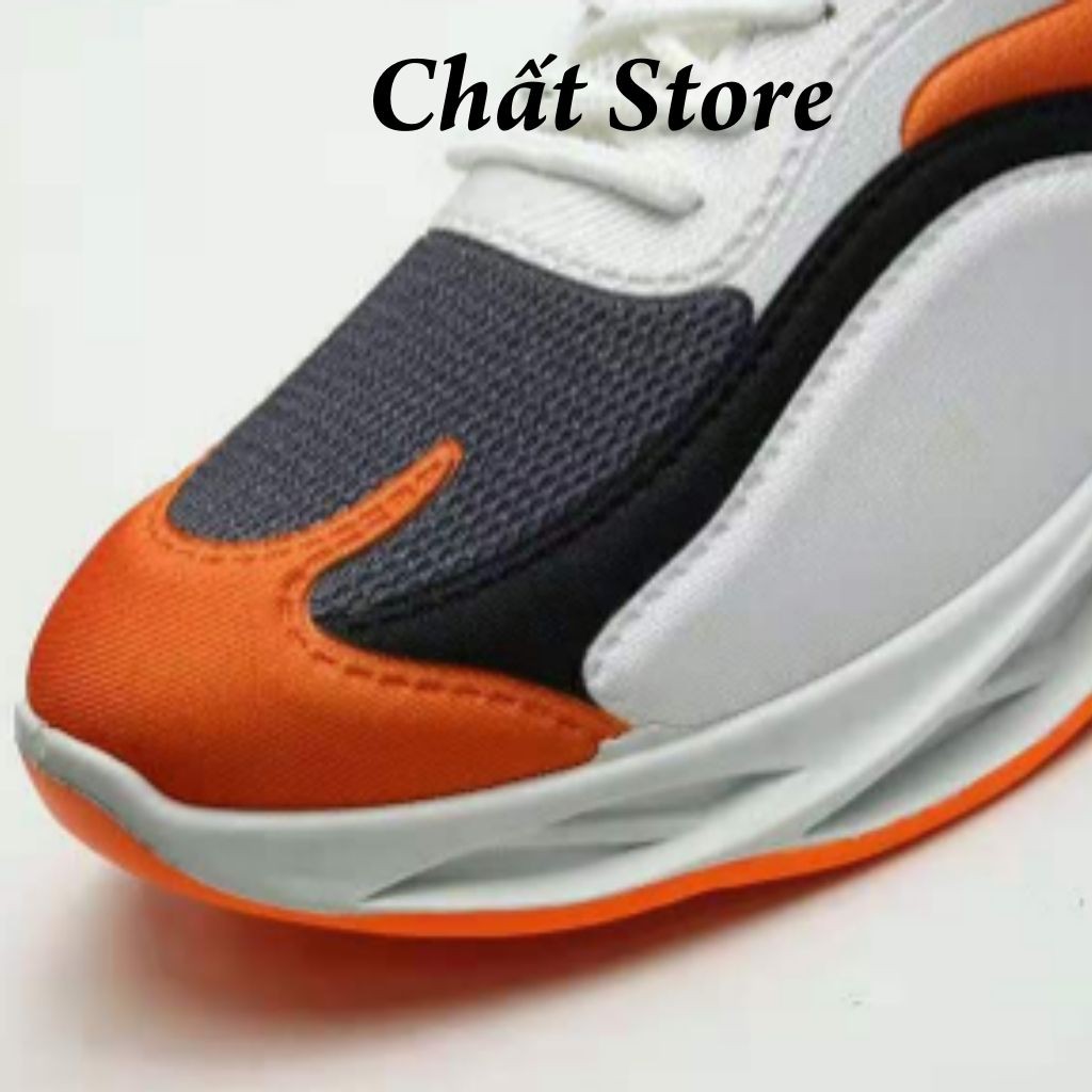 Giày thể thao nam Đế Sóng 3D - Sneaker Nam Vải lưới thoáng khí