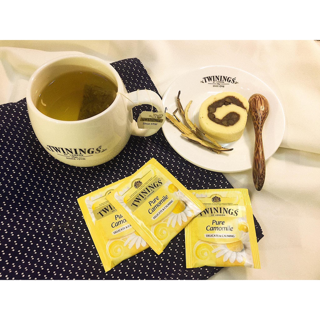 Trà túi lọc TWININGS có 7 mùi vị ( Green Tea, Hoa Cúc, Bạc Hà, English Breakfast, Chanh & Gừng, Earl Grey,...)