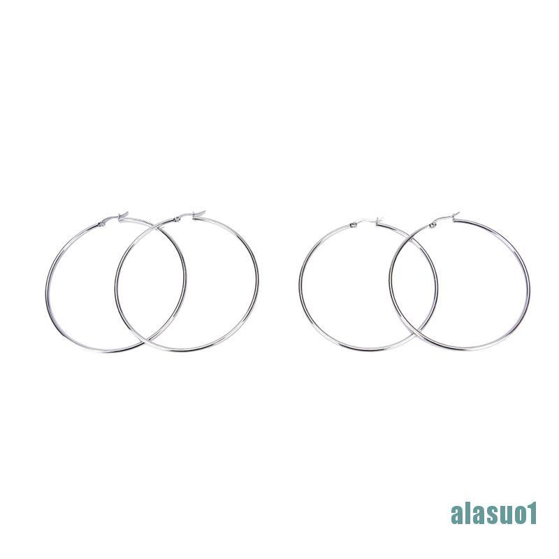 Bông Tai Mạ Bạc Hình Tròn 2mm Thời Trang