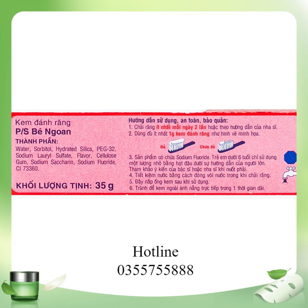 Kem đánh răng P/S Bé Ngoan Hương Dâu 35gr