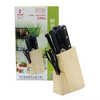 BÁN BUÔN SIÊU RẺ, BỘ DAO KÉO 8 MÓN INOX 135K