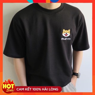 Áo Thun Tay Ngắn Shiba 🎁100% COTTON🎁 Áo Cotton Tay Ngắn Cao Cấp Nam Nữ