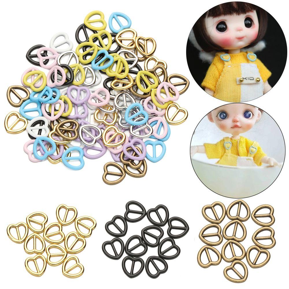 BEBETTERM Set 10 / 20 Khóa Trái Tim Cho Búp Bê Nhồi Bông