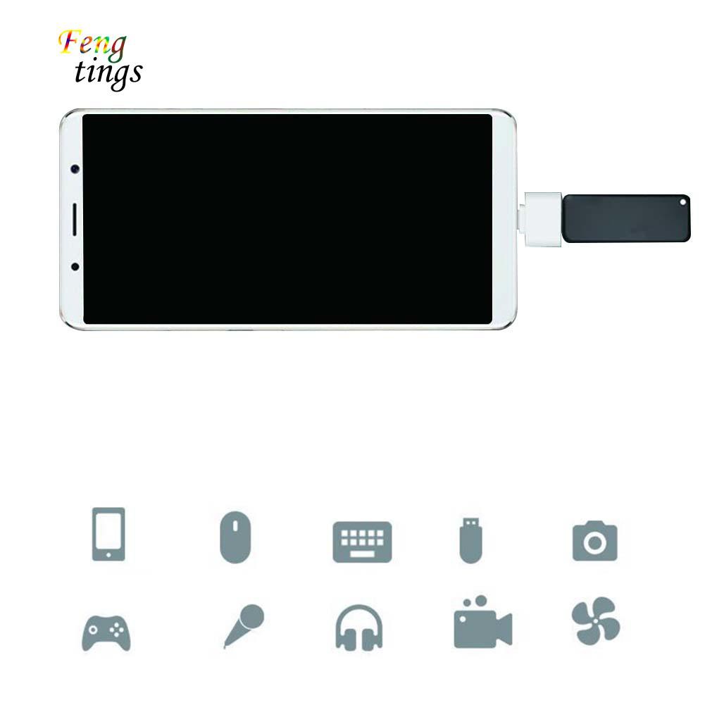 Đầu chuyển đổi USB mini Type-C đực sang USB cái OTG kết nối điện thoại