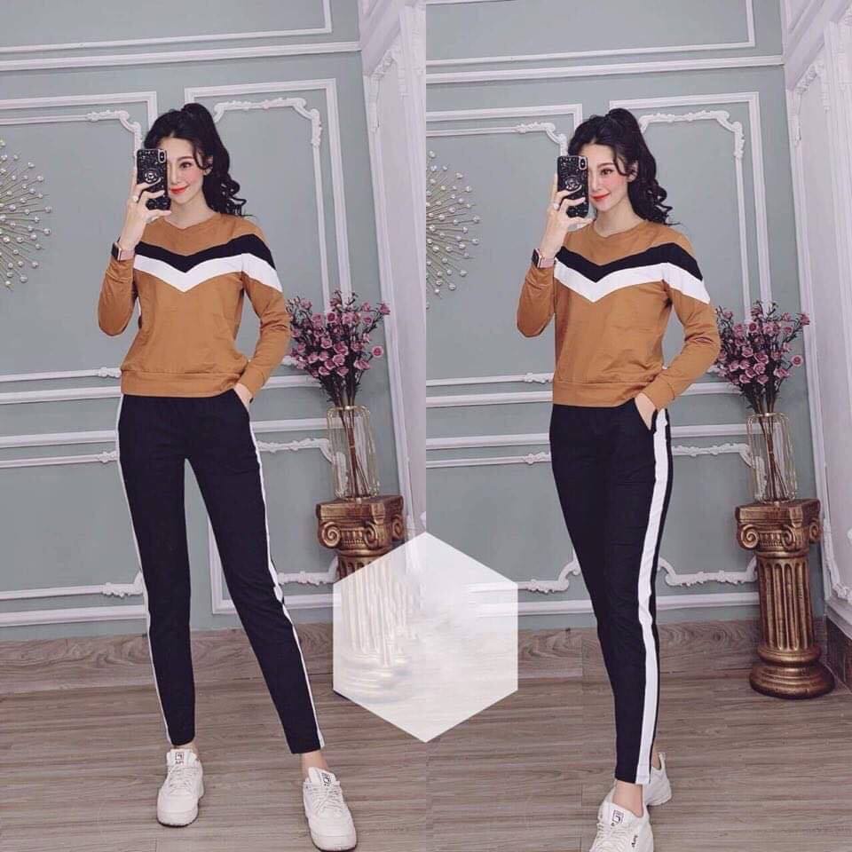 SÉT BỘ COTTON THU ĐÔNG PHỐI MÀU DỄ THƯƠNG