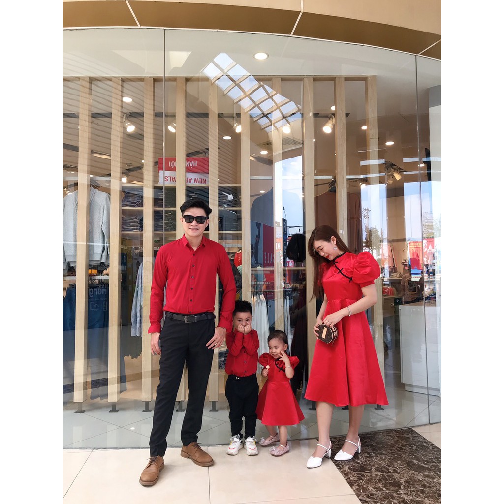 SET VÁY ÁO GIA ĐÌNH DỰ TIỆC_SET ĐỒ GIA ĐINH_FULLSIZE 7-100KGS