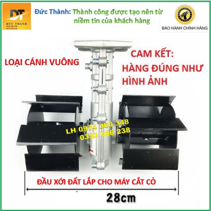 Siêu hot Đầu xới đất cánh vuông