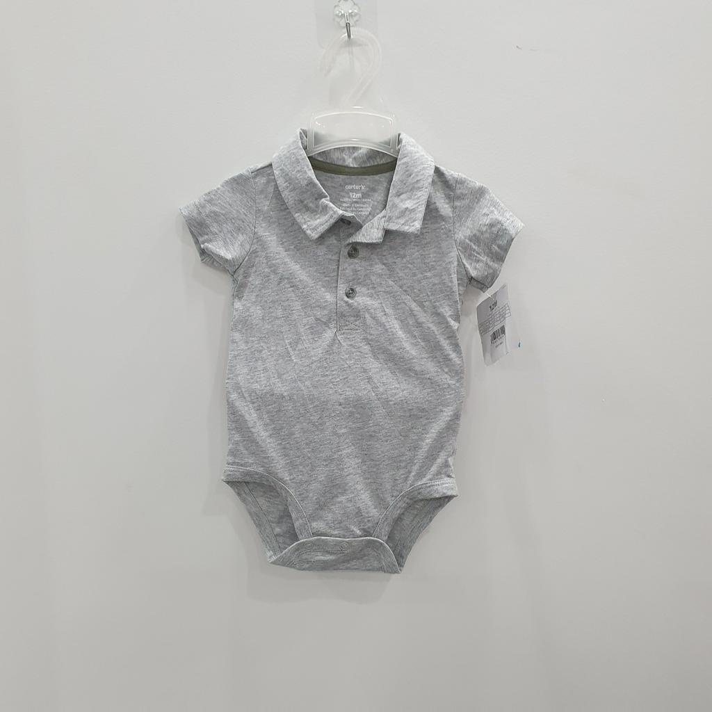 Body chip cộc tay cổ bẻ hàng xuất dư cho bé (3-24m)