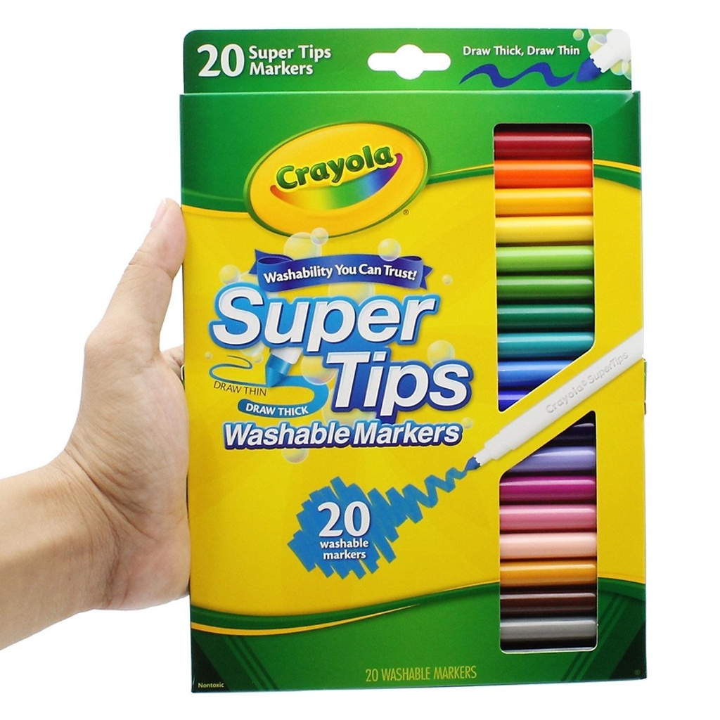 Bộ 20 bút lông màu Supertips Crayola