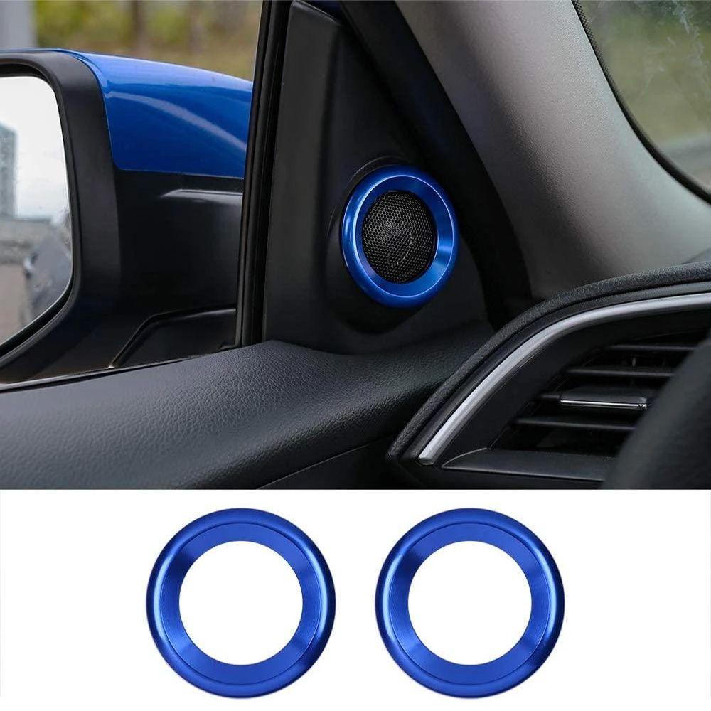 Set 5 Vòng Trang Trí Núm Điều Khiển Âm Lượng Bằng Hợp Kim Nhôm Ba Màu Không Phai Cho Honda 10th generation Civic