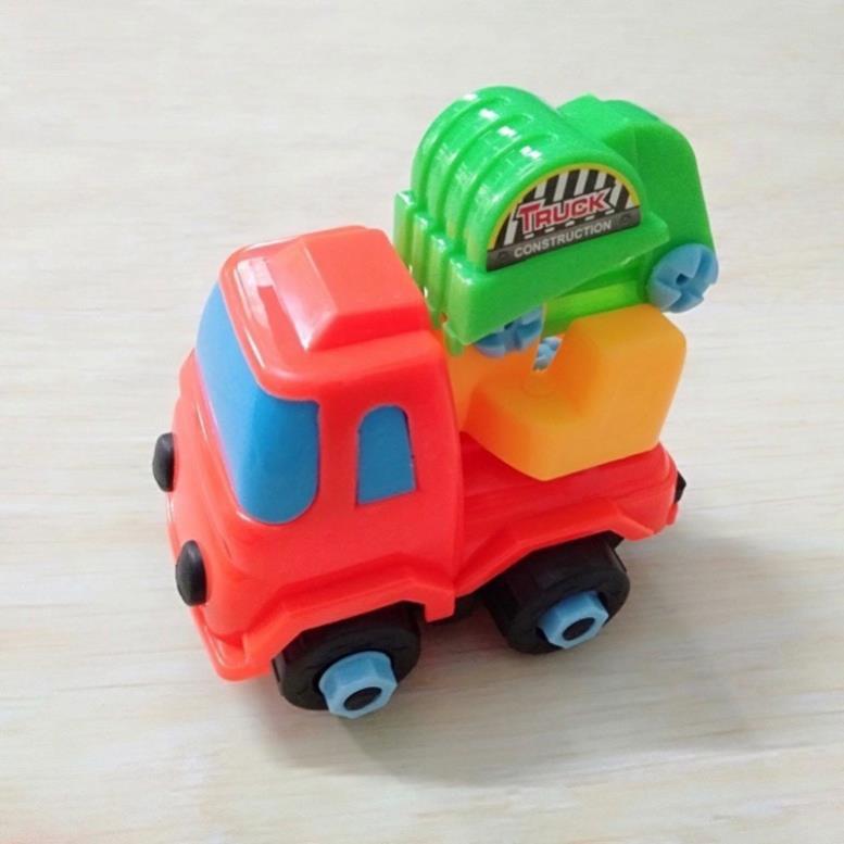 ⚡️[KHO Sỉ - RẺ VÔ ĐỊCH] [RẺ VÔ ĐỊCH] [Đồ Chơi Lắp Ráp] Set 6 xe công trình, xe cứu hỏa tặng kèm bộ tovit Tháo LẮp dễ dàn