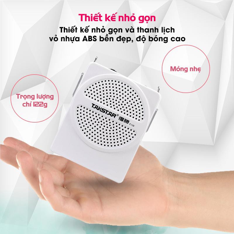 Máy Trợ Giảng Có Dây Takstar E126 Nhỏ Gọn, Công Suất Lớn, Đa Phương Tiện, Chính Hãng Cao Cấp Bảo Hành 1 Năm