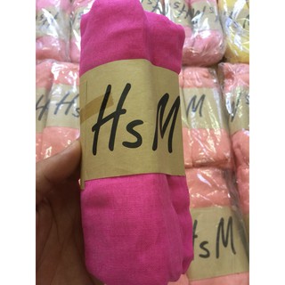 Khăn h&m vải đũi màu tím nhạt