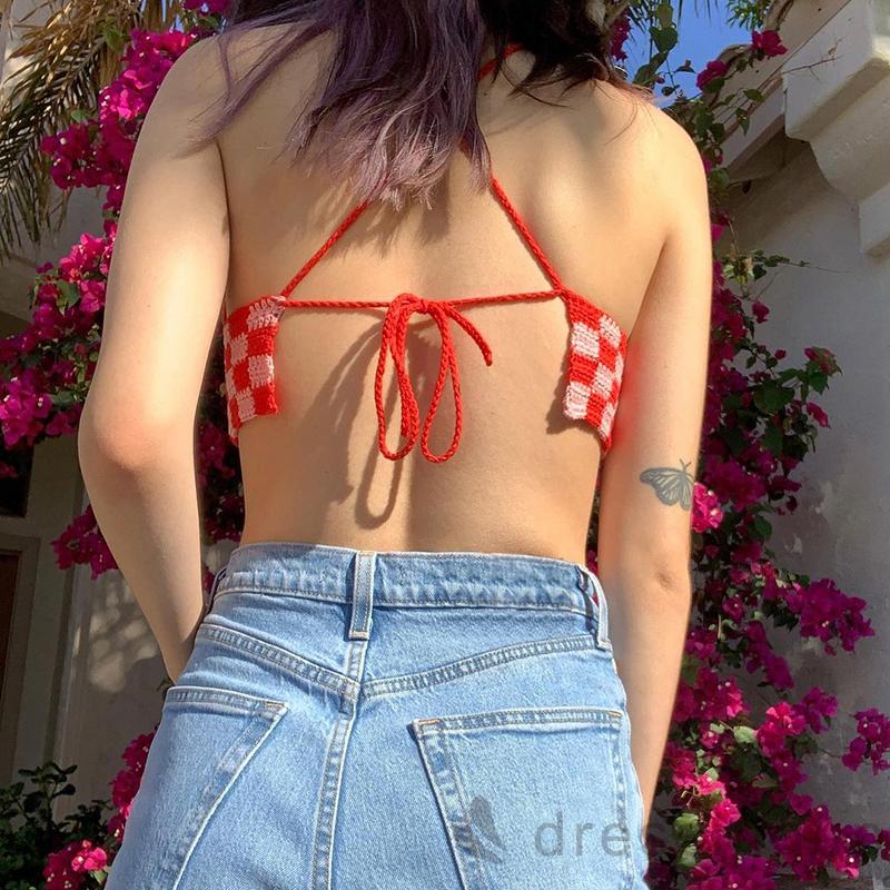 Áo thun không tay hở lưng cá tính cho nữ