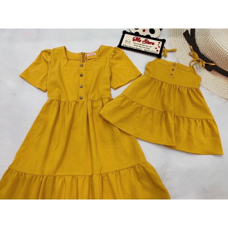 Set Mẹ Bé & Gia Đình - Vàng Nút