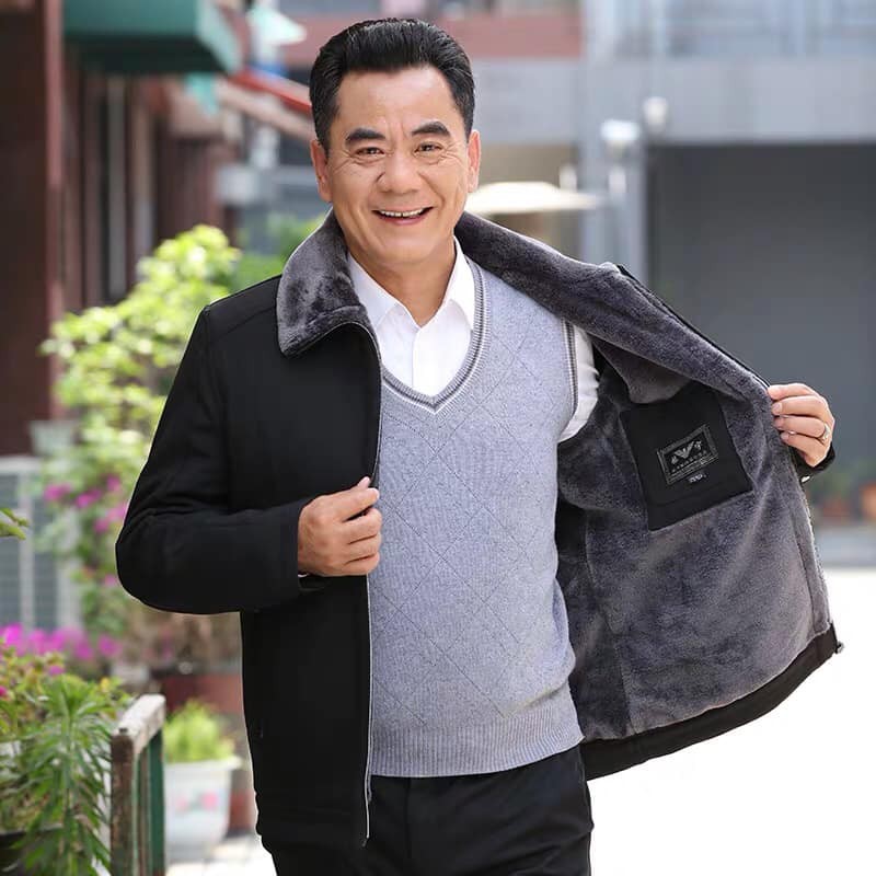Áo khoác cổ lông dành cho các quý ông