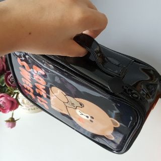 Túi đựng đồ make up da bóng CC