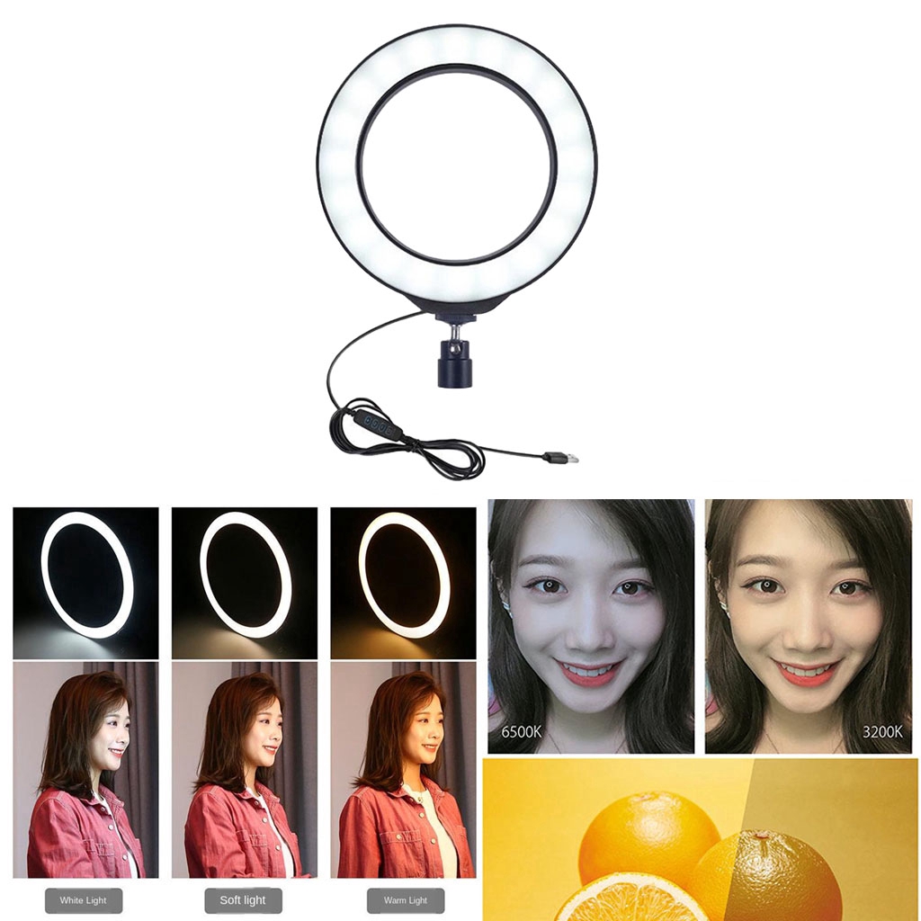 Vòng Đèn Led Tròn 26cm Hỗ Trợ Chụp Ảnh Selfie