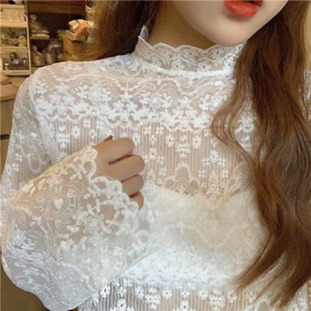 Áo ren mặc lót trong ulzzang 9256