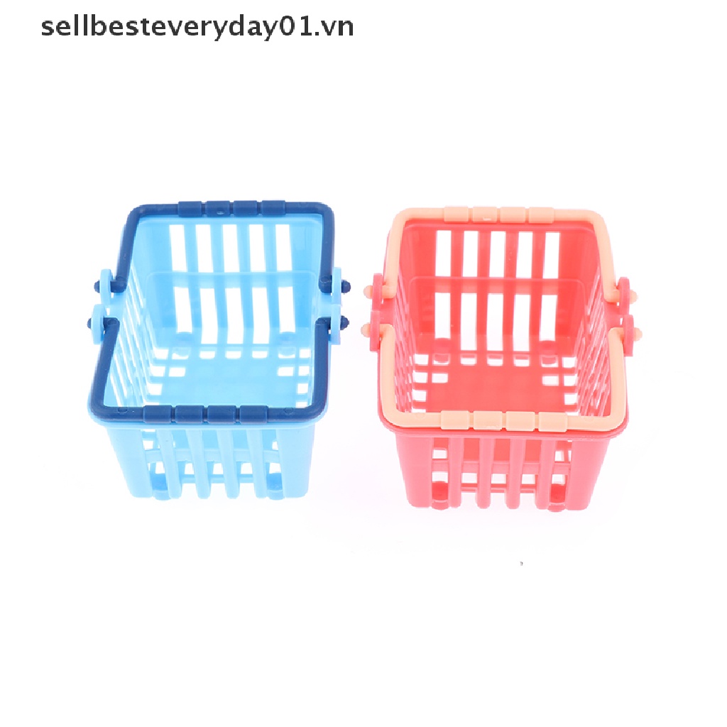 Mô Hình Giỏ Mua Sắm Mini Đồ Chơi Cho Nhà Búp Bê