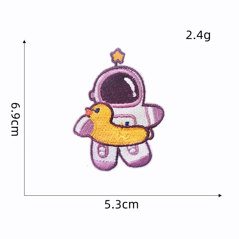 Sticker ủi thêu hình phi hành gia