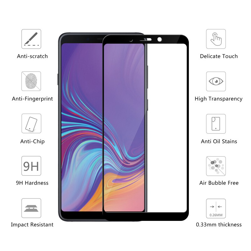 Miếng dán cường lực full màn hình Samsung Galaxy A9 2018