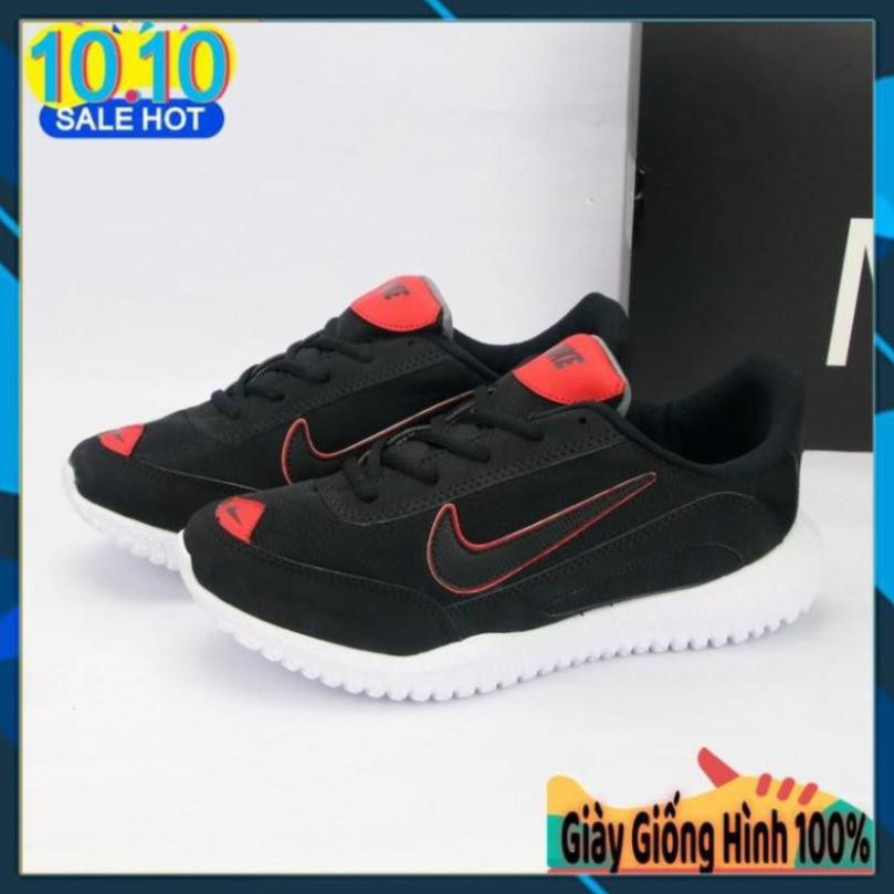 Giày thể thao nam xám móc đỏ đế chống trượt sành điệu cá tính AL6 . ｡