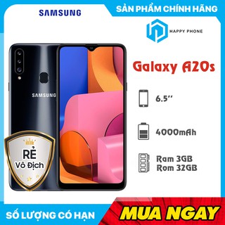 Điện Thoại Samsung Galaxy A20s RAM 3GB ROM 32GB - Hàng chính hãng, Hàng mới 100%, Nguyên seal, Bảo hành 12 tháng