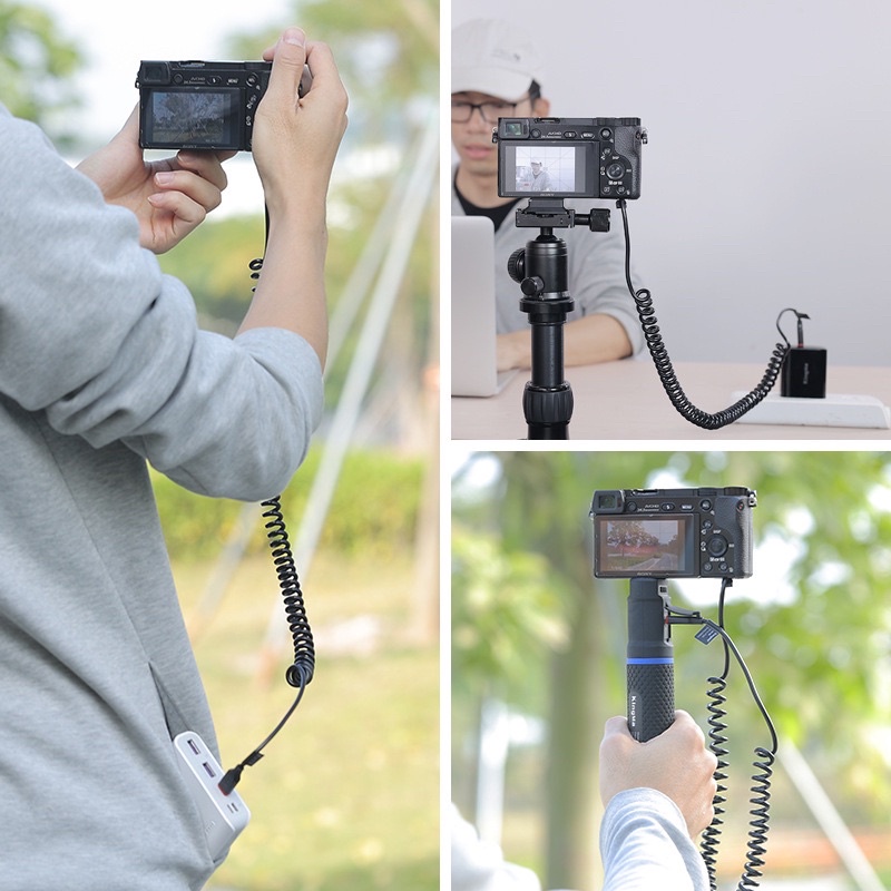 Pin ảo dummy batterry cho sony FZ100 - cổng Type C - Kingma