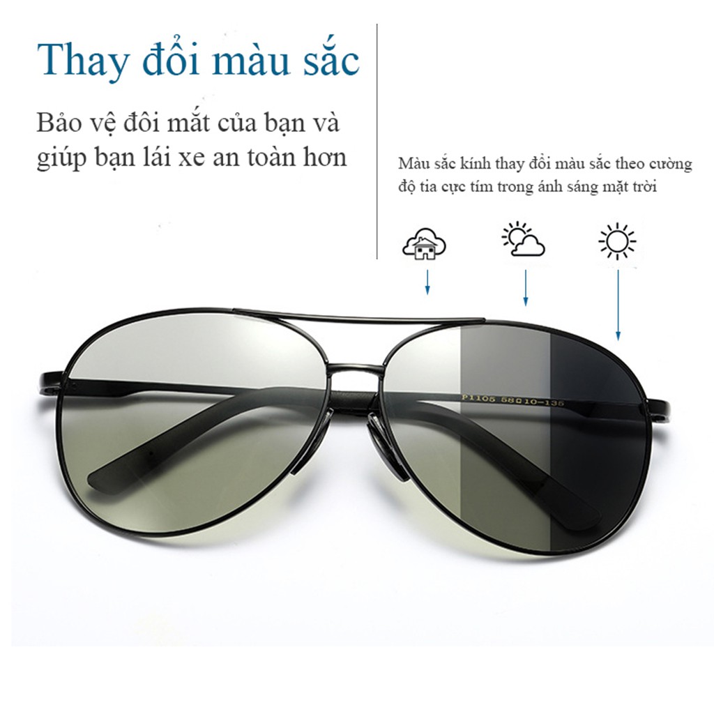 Kính nam phân cực đổi màu cao cấp C1105 | BigBuy360 - bigbuy360.vn