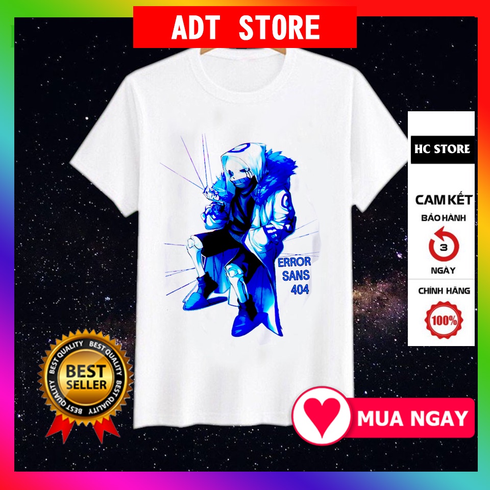 Áo Thun Trẻ Em In Hình Eror 404 Sans Fell Sans mạnh ngầu mẫu HOT giá siêu rẻ