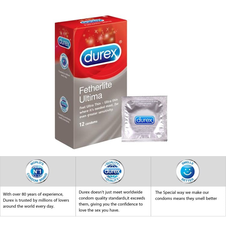 12 Bao cao su Durex Fetherlite Ultima