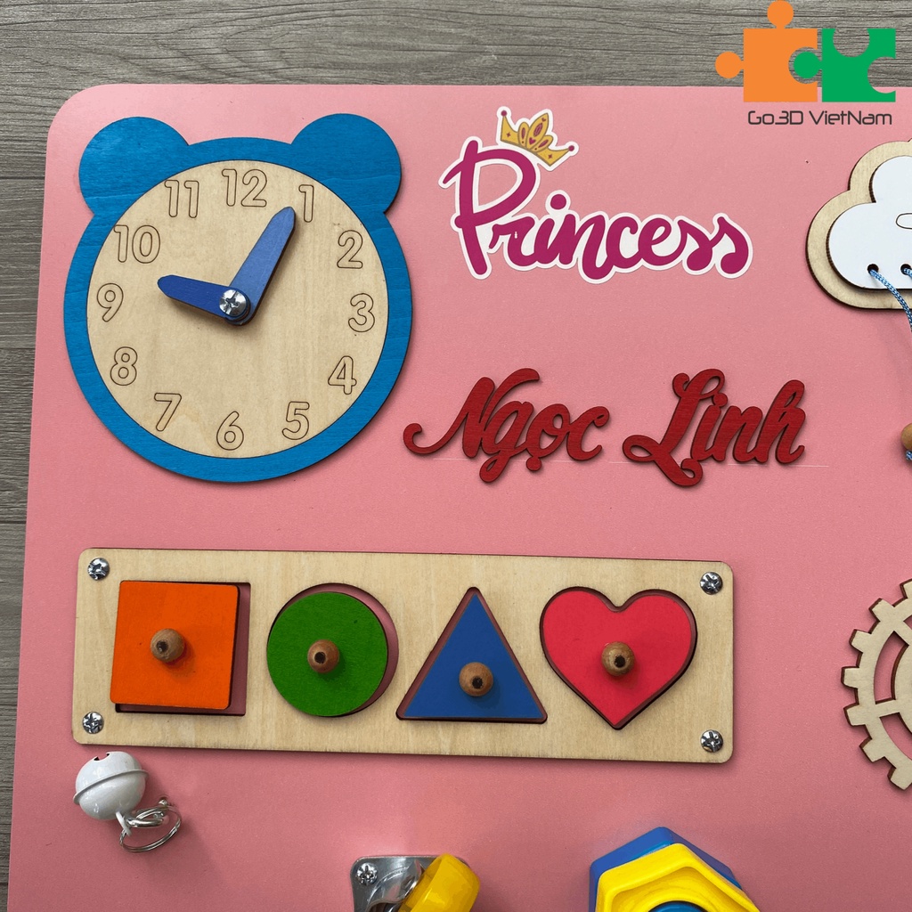 Busy board, Bảng bận rộn, Sensory board cho con gái