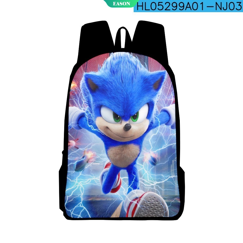 Ba Lô Đi Học Cỡ Lớn Mẫu Mới 2021 Hình Nhím Sonic Dễ Thương Cho Bé Trai