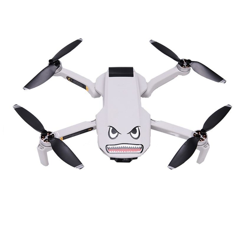 Miếng Dán Hình Mặt Cá Mập Độc Đáo Trang Trí Drone