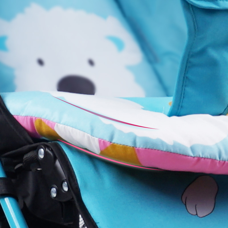 Đệm Lót Xe Đẩy Em Bé Họa Tiết Xinh Xắn Đa Năng