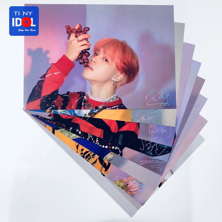 Poster BTS A4 2019 Map Of The Soul: Persona Ver 4 8T Chữ Ký