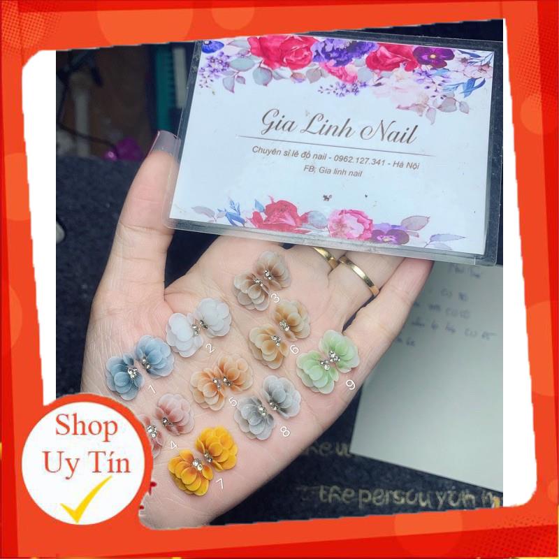 Hoa bột nail gắn móng tay | Hoa cúc ( set 2 bông/10 bông )