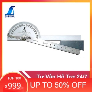 Thước đo góc bán nguyệt Shinwa 62490
