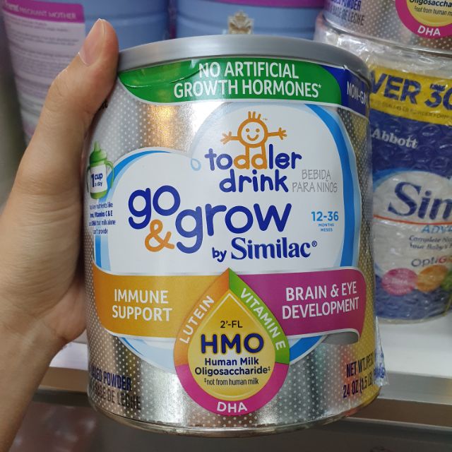 Sữa bột Similac Go & Grow NON-GMO - HMO 680g (xám)