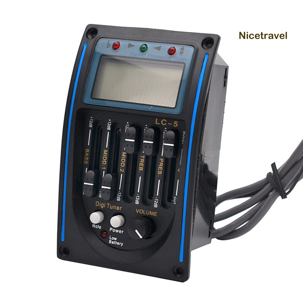 Bộ cân bằng âm thanh EQ 5 băng tần LC-5 chuyên dụng cho đàn guitar acoustic