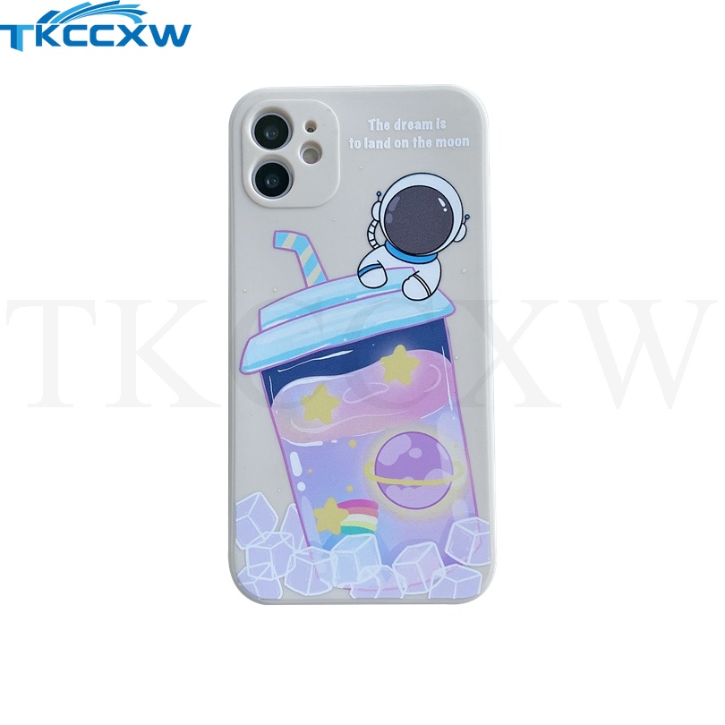 Ốp Điện Thoại Silicon Hình Ly Trà Sữa Cho Samsung Galaxy Note 10 S10 Lite S10 Plus S20 S21 S22 Plus S20 FE Ultra A02 A03 A02S A03S