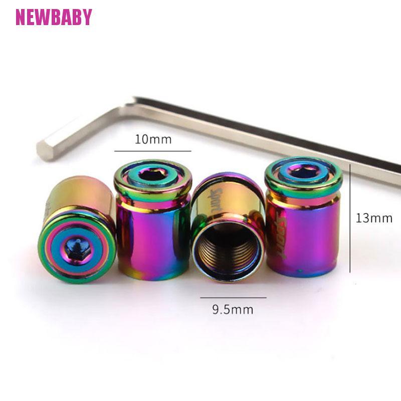 Bộ 4 nắp van bánh xe hơi chống trộm bằng titan chuyên dụng