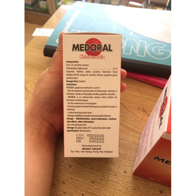 Nước Súc Miệng Họng Medoral 125ml - Hỗ trợ ngăn ngừa nhiễm khuẩn ở họng / miệng - Victory Pharmacy