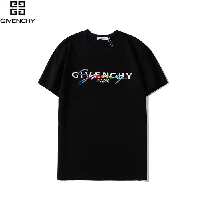 Áo Thun Cotton Ngắn Tay In Chữ Givenchy Thời Trang Cho Nam Và Nữ