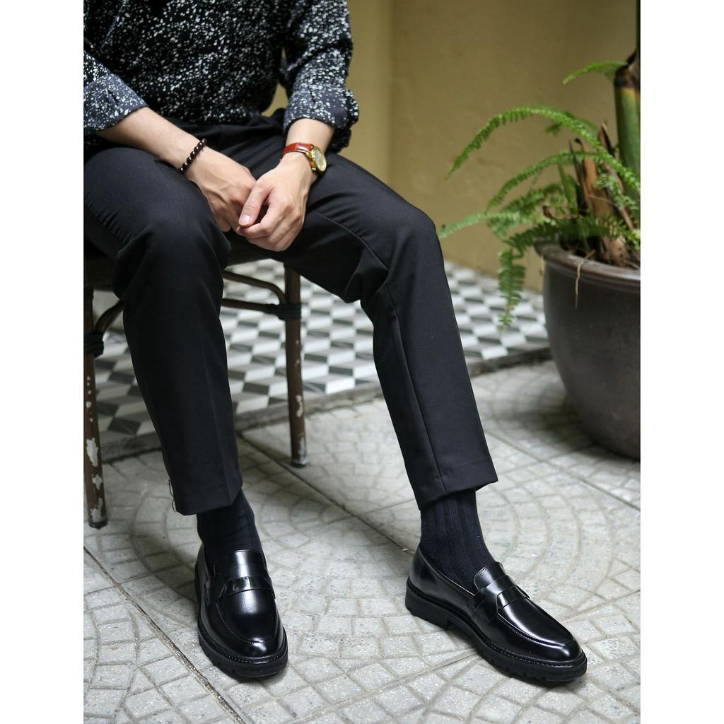 Giày lười Chunky Loafer nam da bò nguyên tấm cao cấp Toroshoes CK01